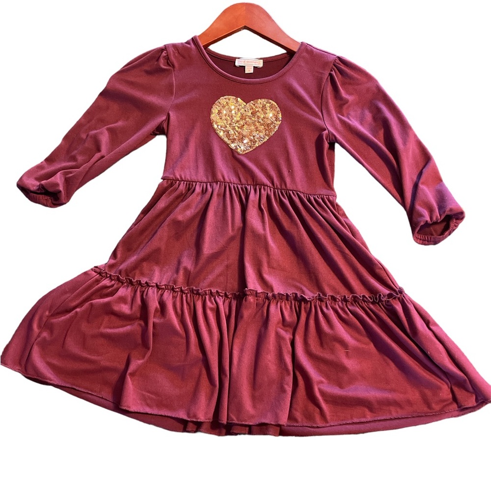 Girls Maroon Dress